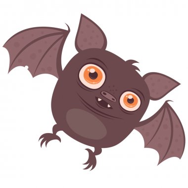 Cartoon Vampire Bat clipart