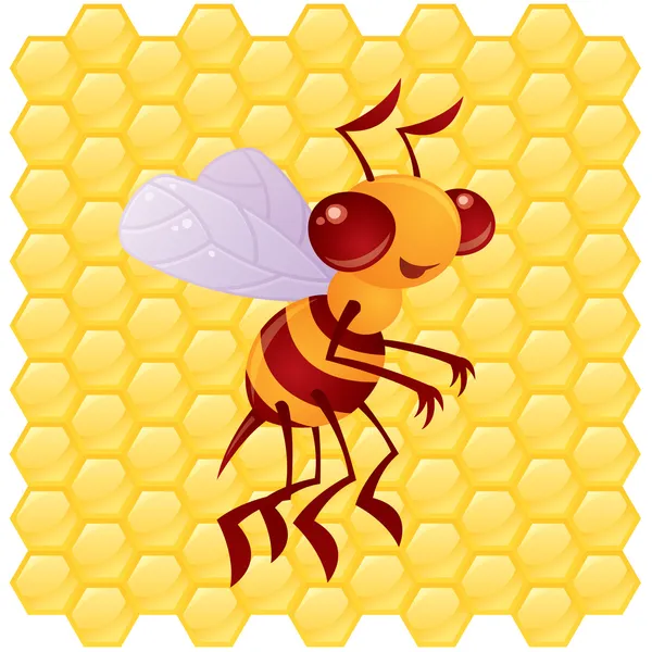 Мед бджоли — стоковий вектор