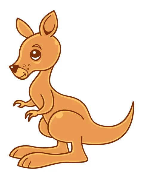 Kangourou bébé — Image vectorielle