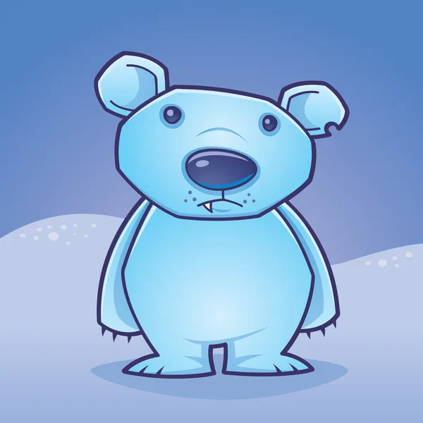 Filhote de urso polar — Vetor de Stock