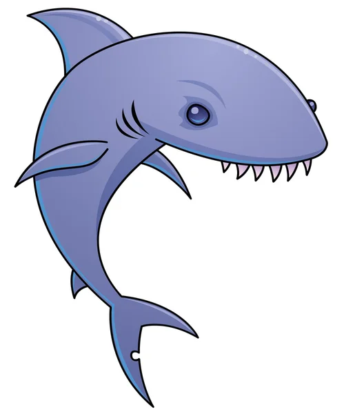 Cartoon Shark — Stock Vector