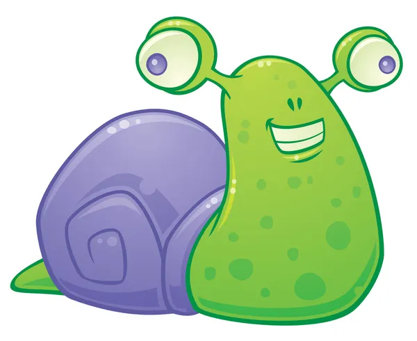 Snail Cartoon — Stock Vector
