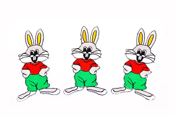 3 토끼 녹색 — 스톡 사진