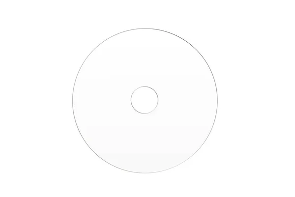 White blank cd — Stock Photo, Image
