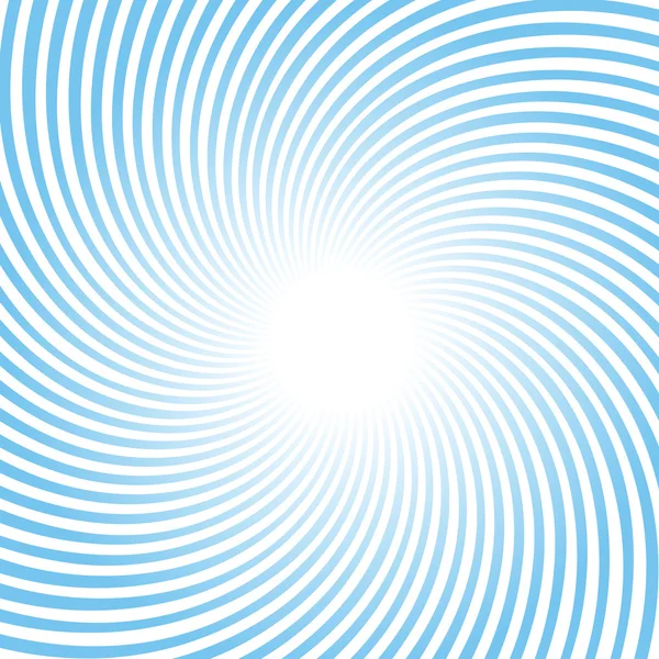 Blå roterande strålande bakgrund — Stock vektor