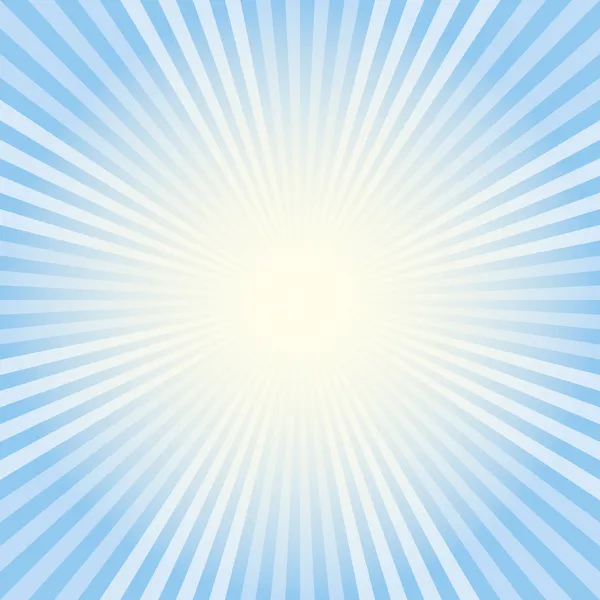Bleu fond rayonnant — Image vectorielle