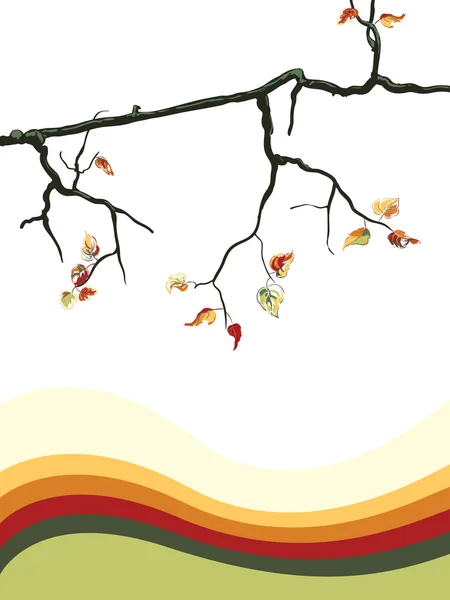 秋のツリー — ストックベクタ