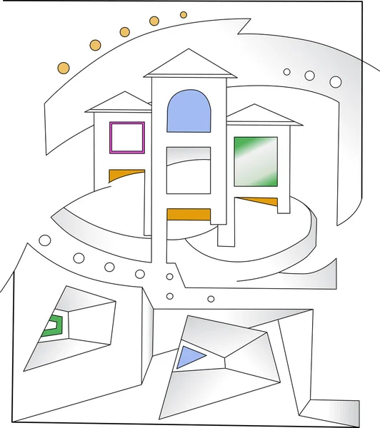 Arhitectură abstractă — Vector de stoc