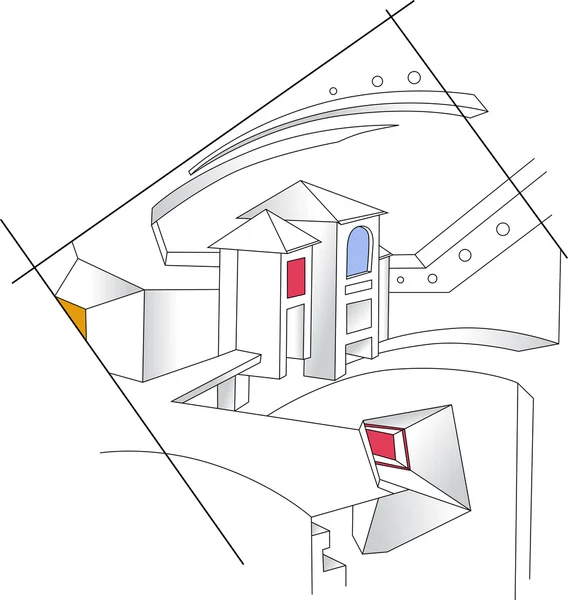 Expensive house on blueprints — Stock Photo © franckito 2195948