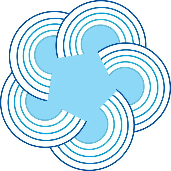 Logo étoile ronde — Image vectorielle