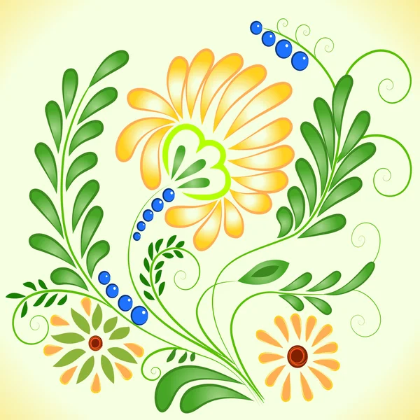美しい花のベクトル — ストックベクタ