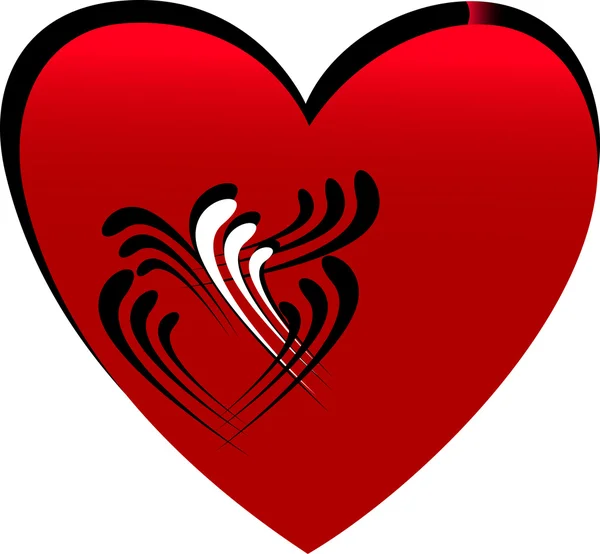 Valentinky láska srdce — Stockový vektor