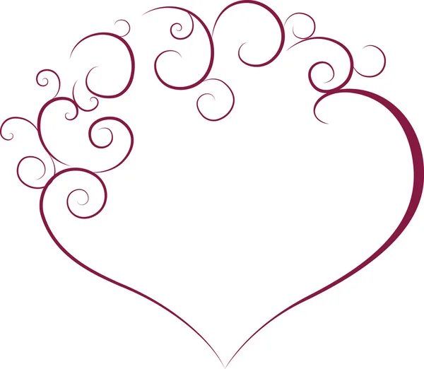Sevgililer kalp sevmek — Stok Vektör