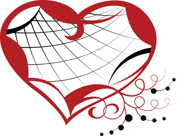San Valentín amor corazón — Vector de stock