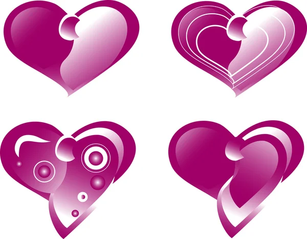 Валентины любят сердце — стоковый вектор