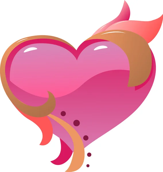 Валентины любят сердце — стоковый вектор