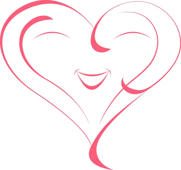 Valentines love heart — Stock Vector