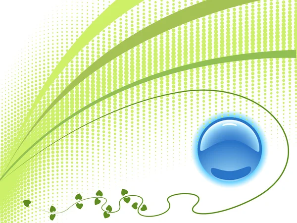 Modèle écologie avec logo — Image vectorielle