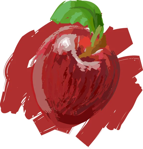 Apel merah - Stok Vektor