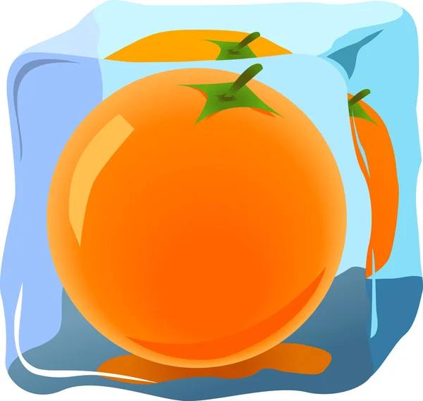 Naranja fresca — Vector de stock
