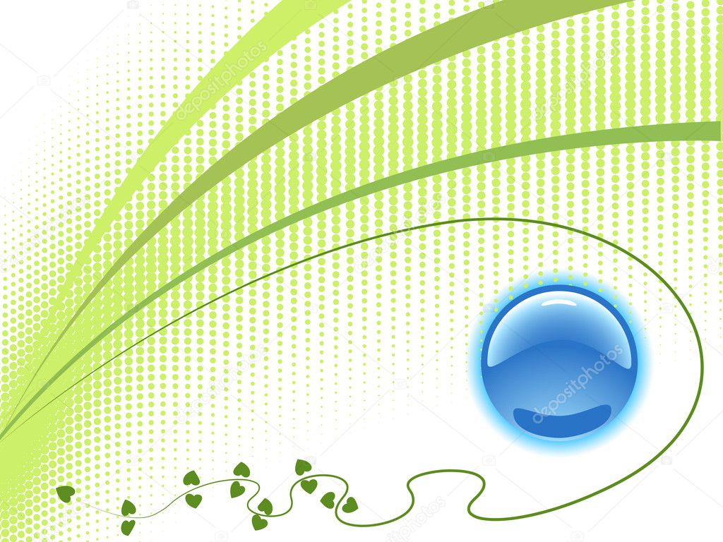 Template ecology with logo. Vector illustrations