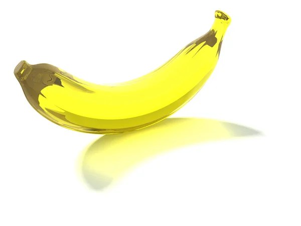 Glass banana — Stock Photo, Image