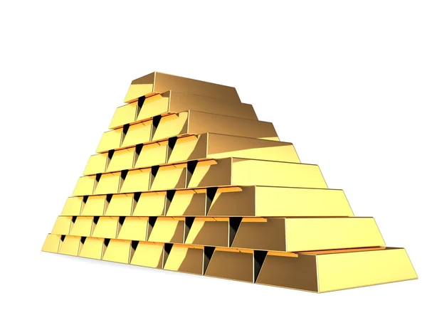 Pirâmide dourada — Fotografia de Stock