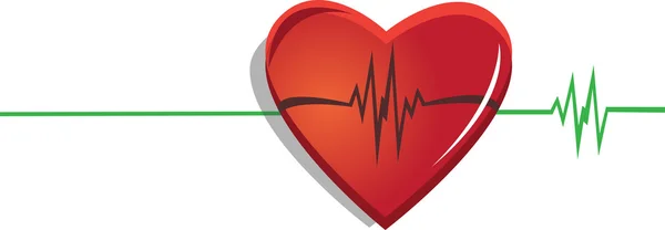 Kardiologie a srdce — Stockový vektor
