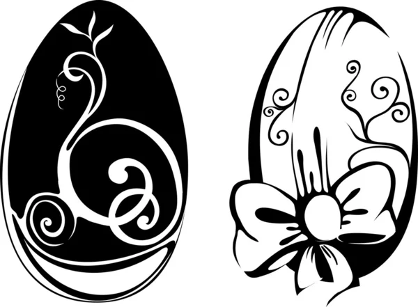 Stilize Paskalya yumurtaları — Stok Vektör