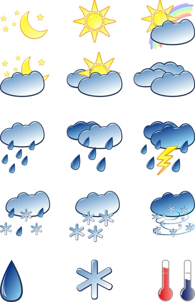 stock vector Weather icons set
