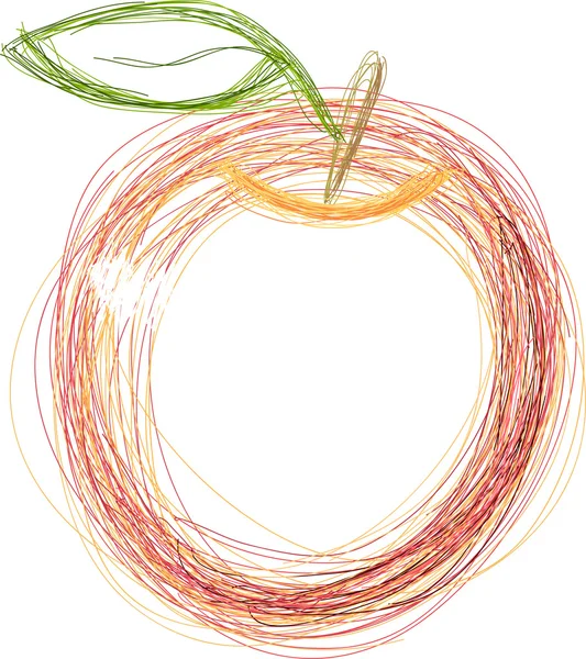 红苹果 — 图库矢量图片