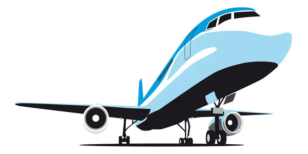 Passagerare flygplan — Stock vektor
