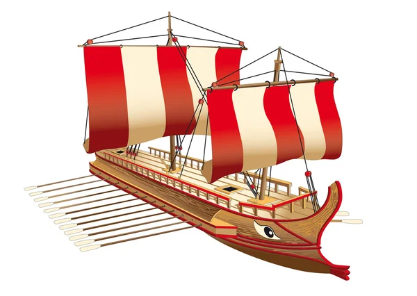 Греція війни корабель — стоковий вектор
