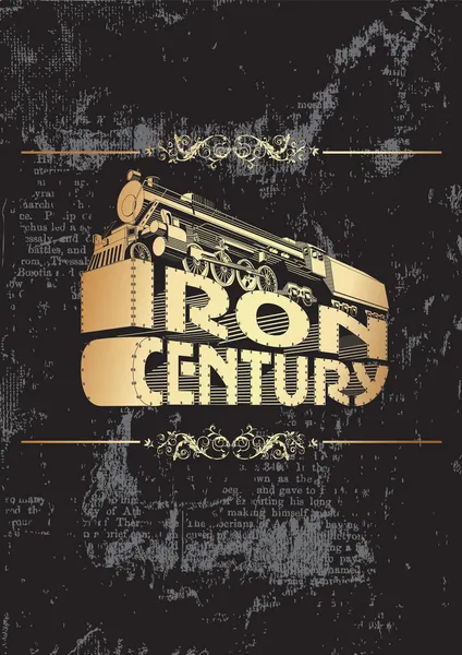 Iron century_golden — Stock Vector