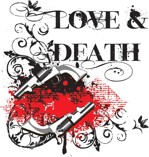 사랑 및 죽음 — 스톡 벡터