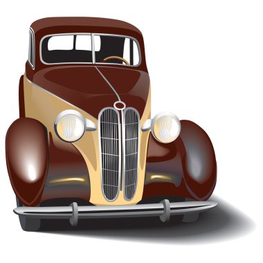 Retro car clipart