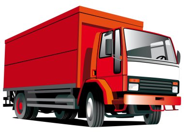 Red truck clipart