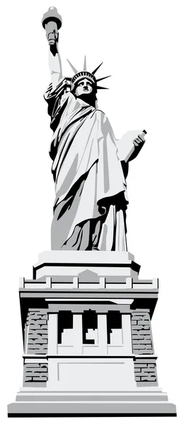 Estatua de la libertad — Vector de stock