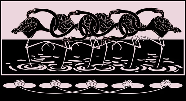 Vector _ flamingos — стоковый вектор