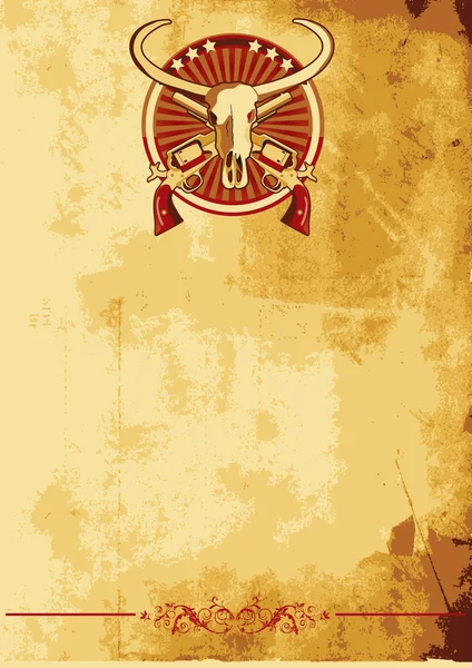 Плакат Дикого Запада II — стоковый вектор