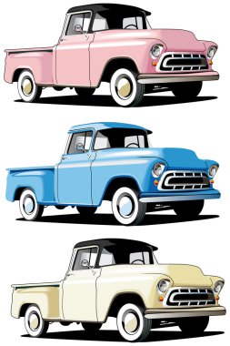 American pickup clipart