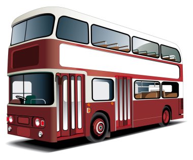 Double-decker bus clipart