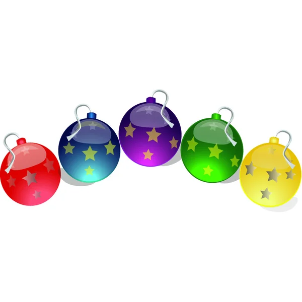 Vánoční ball.vector obrázek Stock Vektory