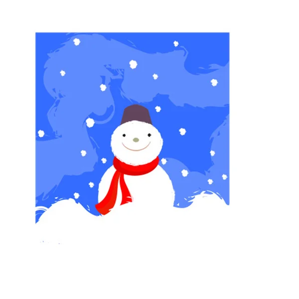 Snowman.Vector obrázek Royalty Free Stock Vektory