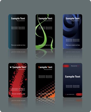 Business cards templates clipart