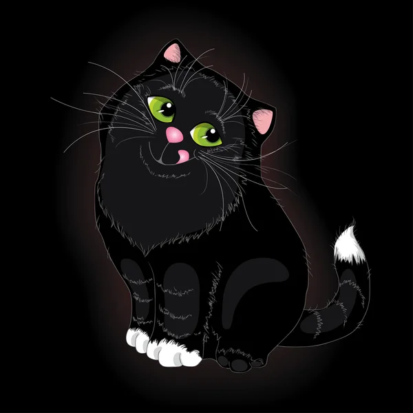 Μαύρη γάτα Royalty Free Διανύσματα Αρχείου
