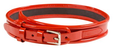Red leather belt clipart