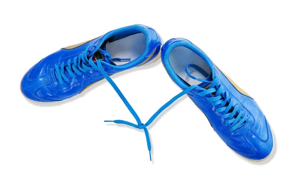Mężczyzna niebieski buty — Zdjęcie stockowe