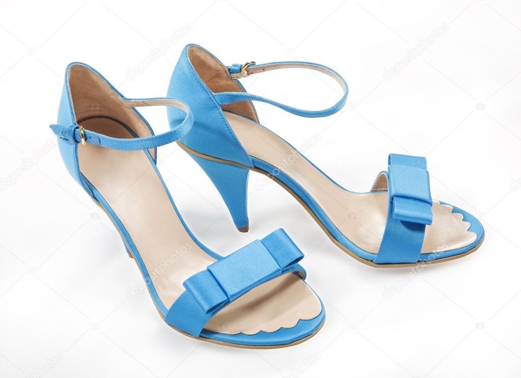 Blue women shoes
