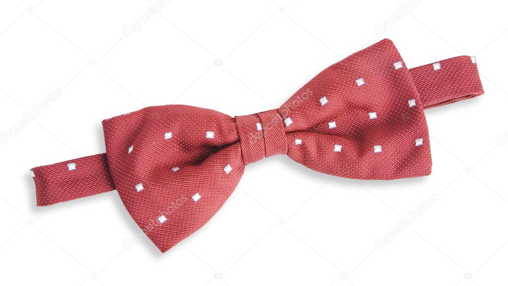 Mens red necktie